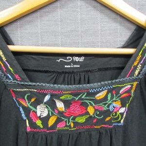 RXB Boho Embroidered Top